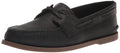 Sperry Mens Shoes Mens Authentic Original 2-Eye Seasonal Boat Shoe Black PRE-Worn 14