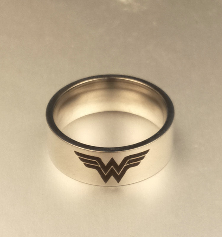 Wonder Woman and Batman Series Rings Collection
