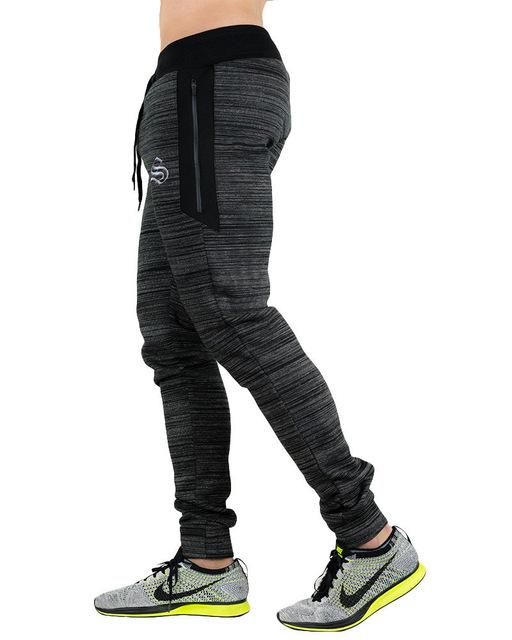 Men's High-Waisted Fitness Pants - Thick Muscle Fit