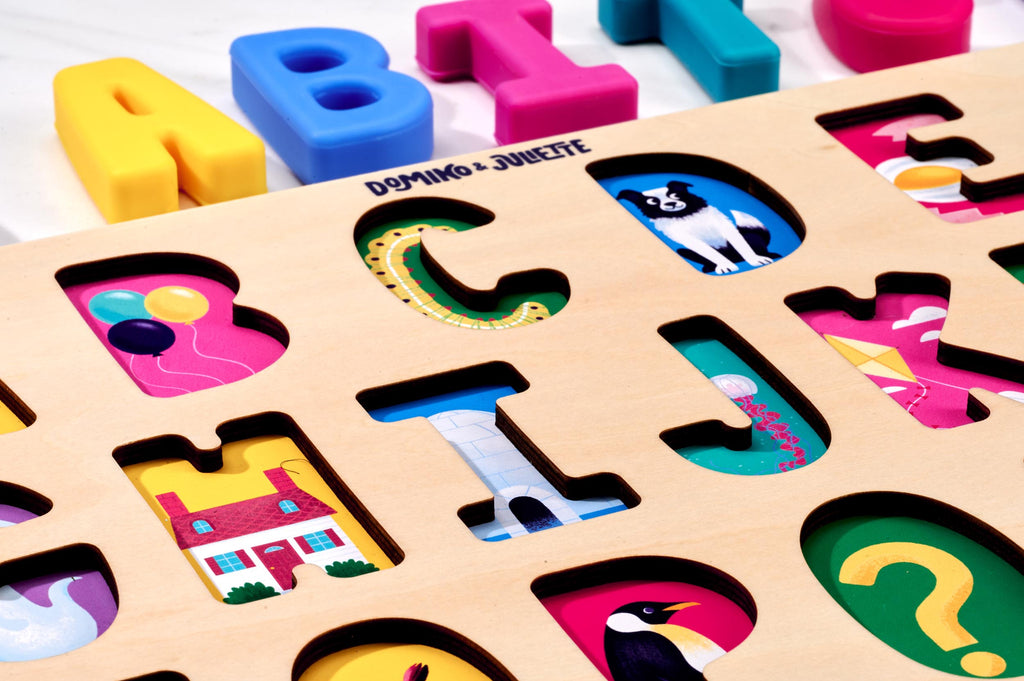 ABC Find &amp; Fit Puzzle — Wooden Alphabet Learning Toy for Toddlers