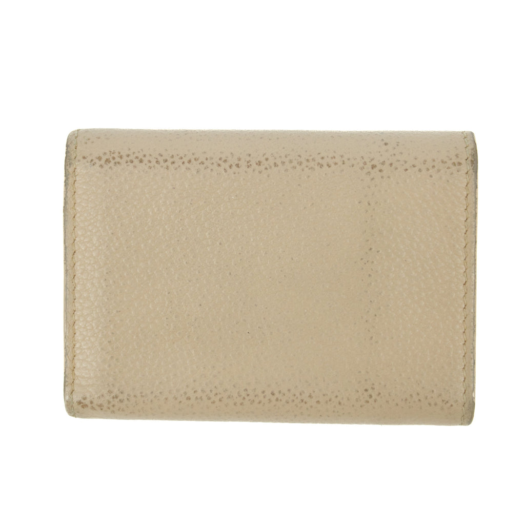Yves Saint Laurent Beige Origami Compact Wallet #5203