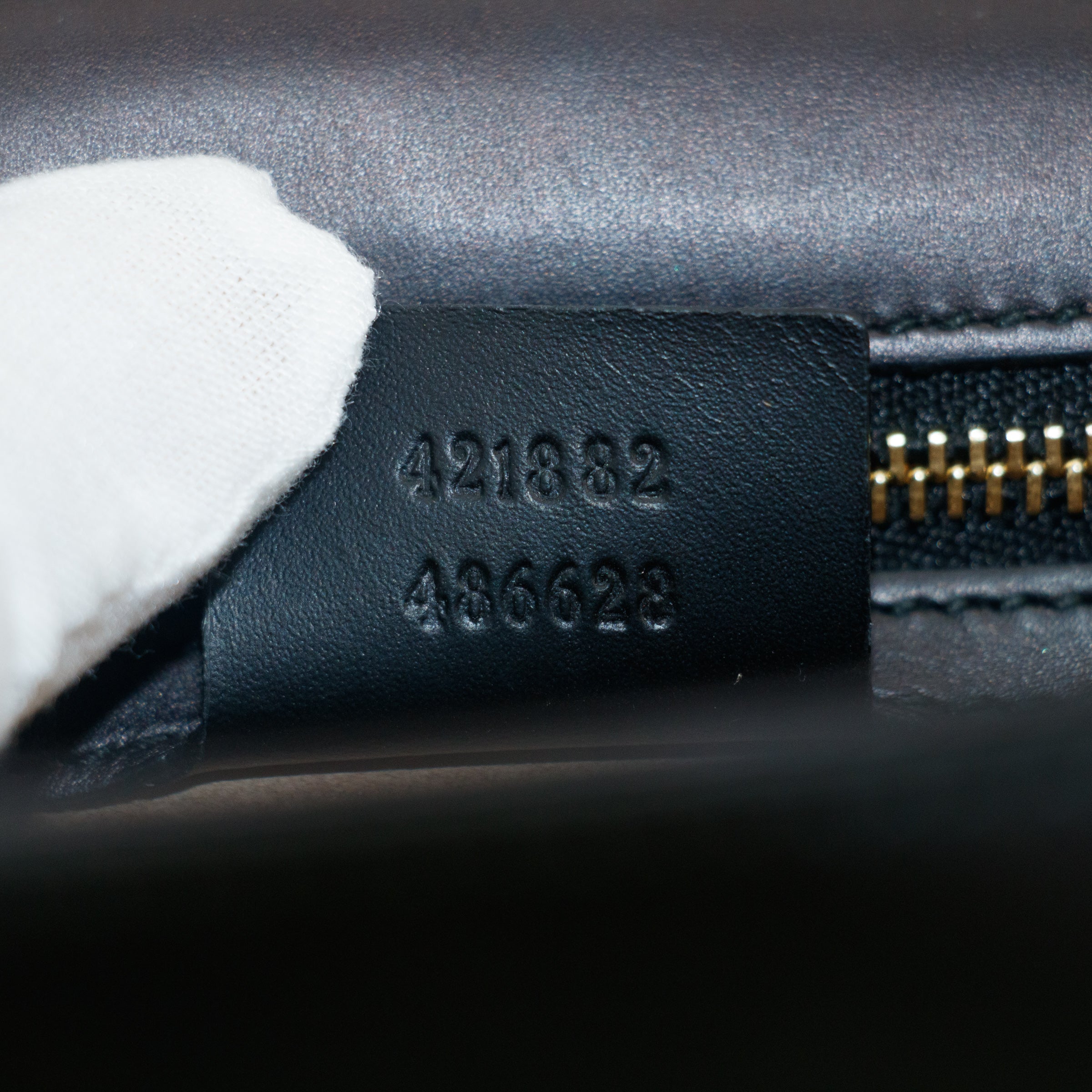 Gucci Black Sherry Line Leather Shoulder Bag #7685