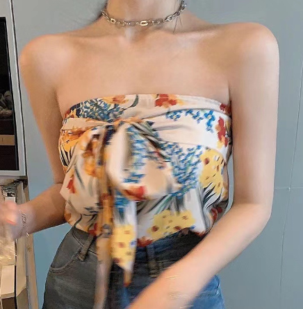 Tube Tops Worn by Sexy Babes Inside