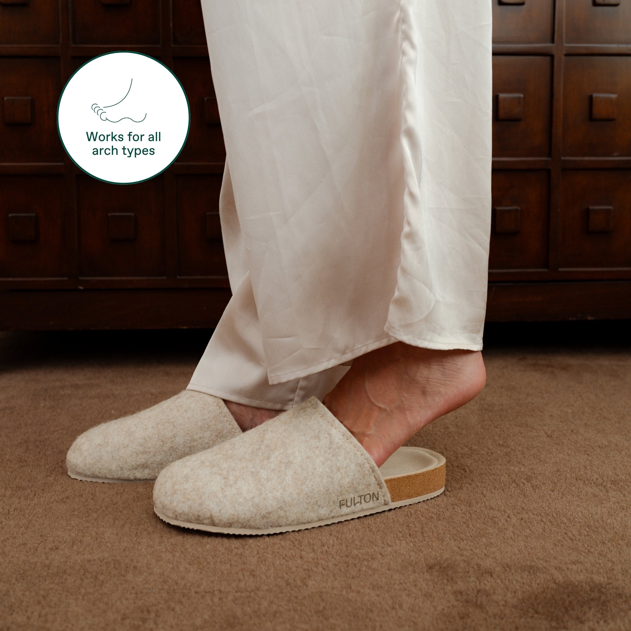 The House Shoe — Supportive Cork Footbed Slippers