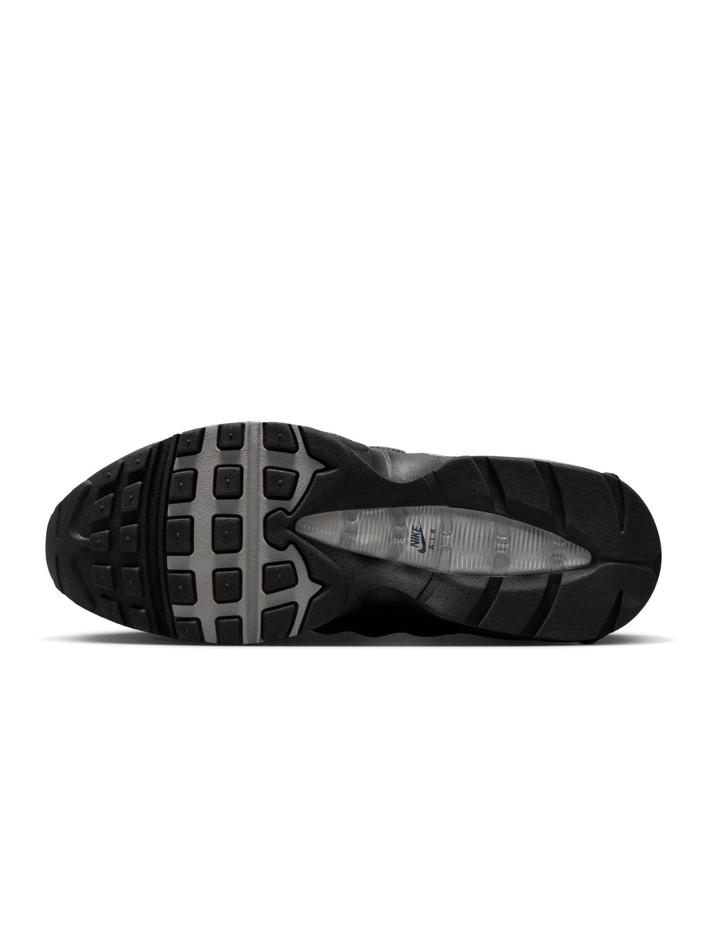 Nike Mens Air Max 95 "Big Bubble" - Black/Metallic Silver