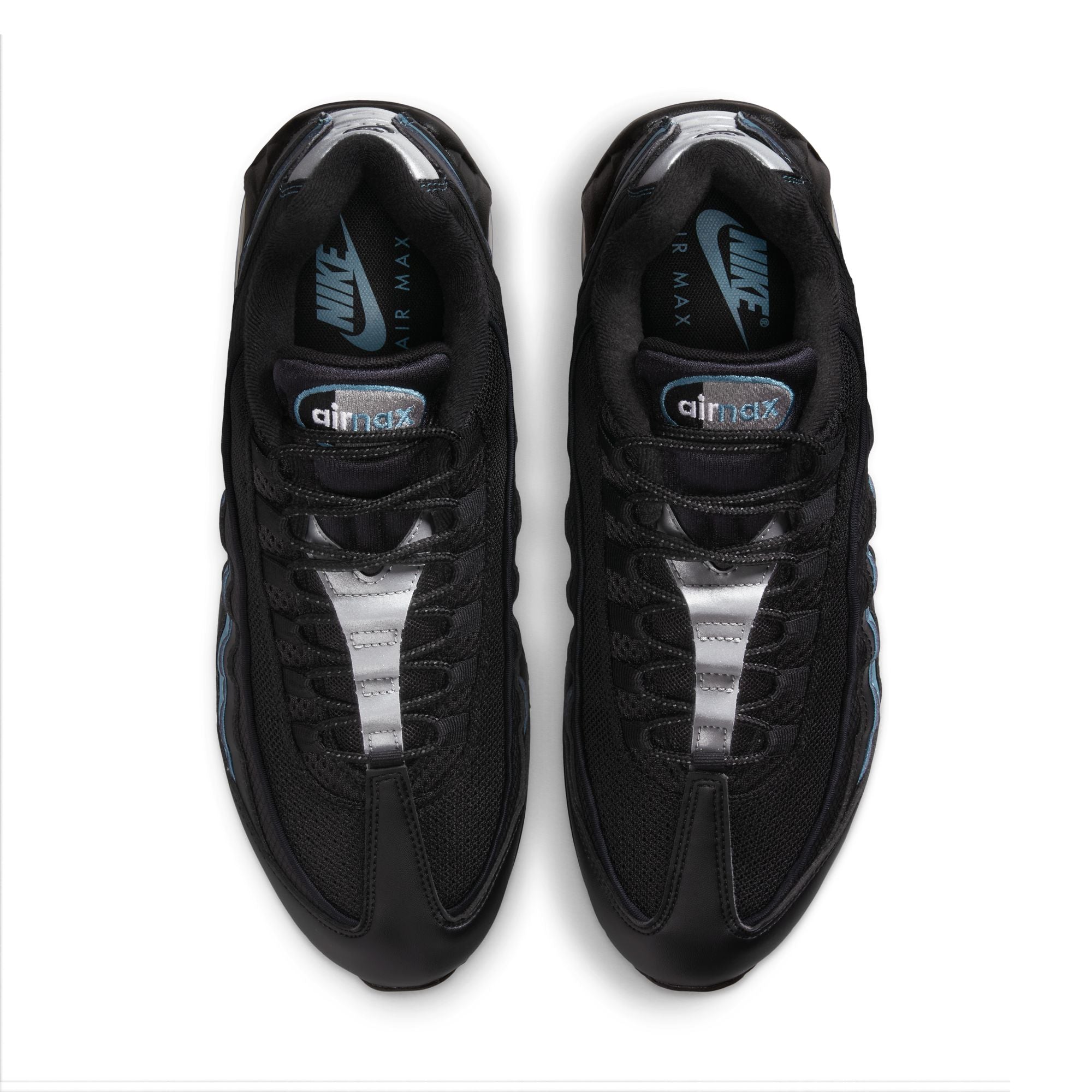 Nike Mens Air Max 95 "Big Bubble" - Black/Smokey Blue