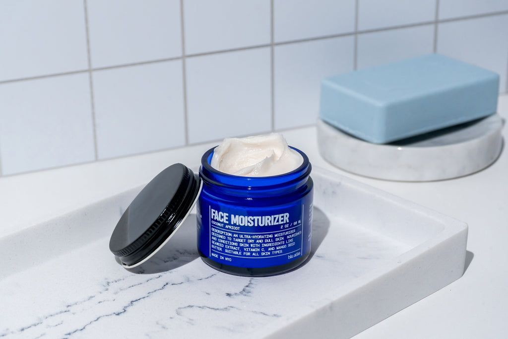 Blu Atlas hydrating face moisturizer with mango seed butter and moringa oil