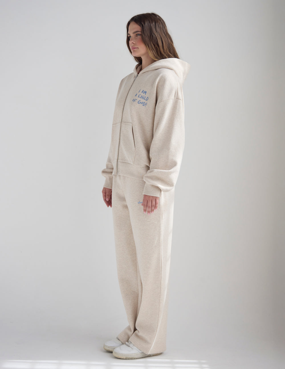 Child of God Eggshell Full-Zip Hoodie
