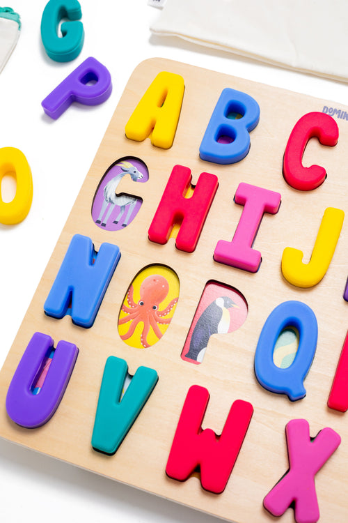 ABC Find &amp; Fit Puzzle — Wooden Alphabet Learning Toy for Toddlers