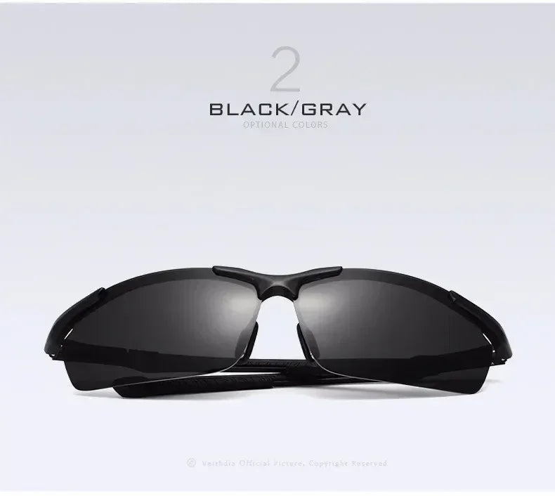 VEITHDIA Brand Designer Men's Sunglasses Aluminum Magnesium Polarized UV400 Sun Glasses Cycling Sports Male Outdoor Eyewear 6592