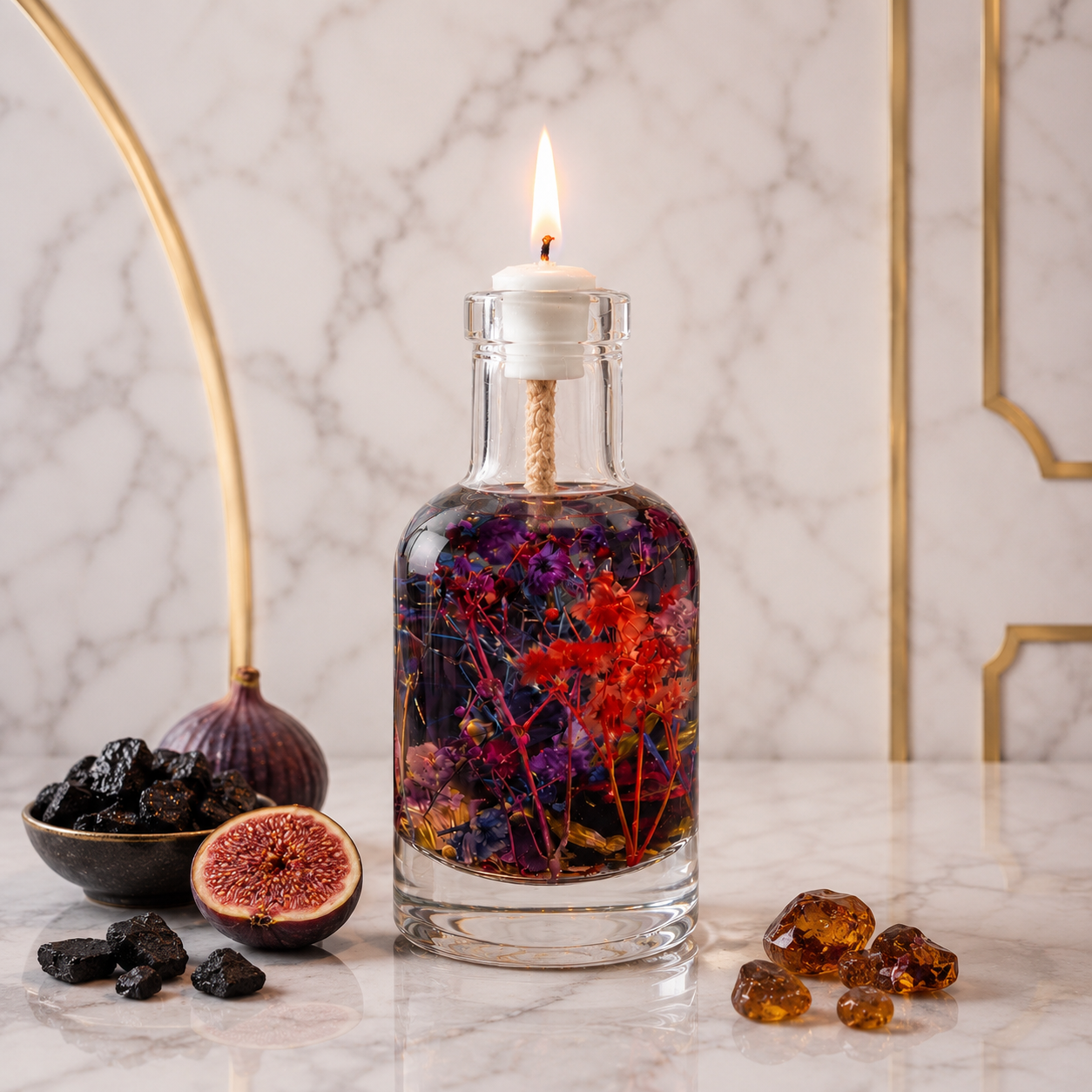 Hekate mystical oil candle for ritual and relaxation, available in 3oz, 6oz and 12oz