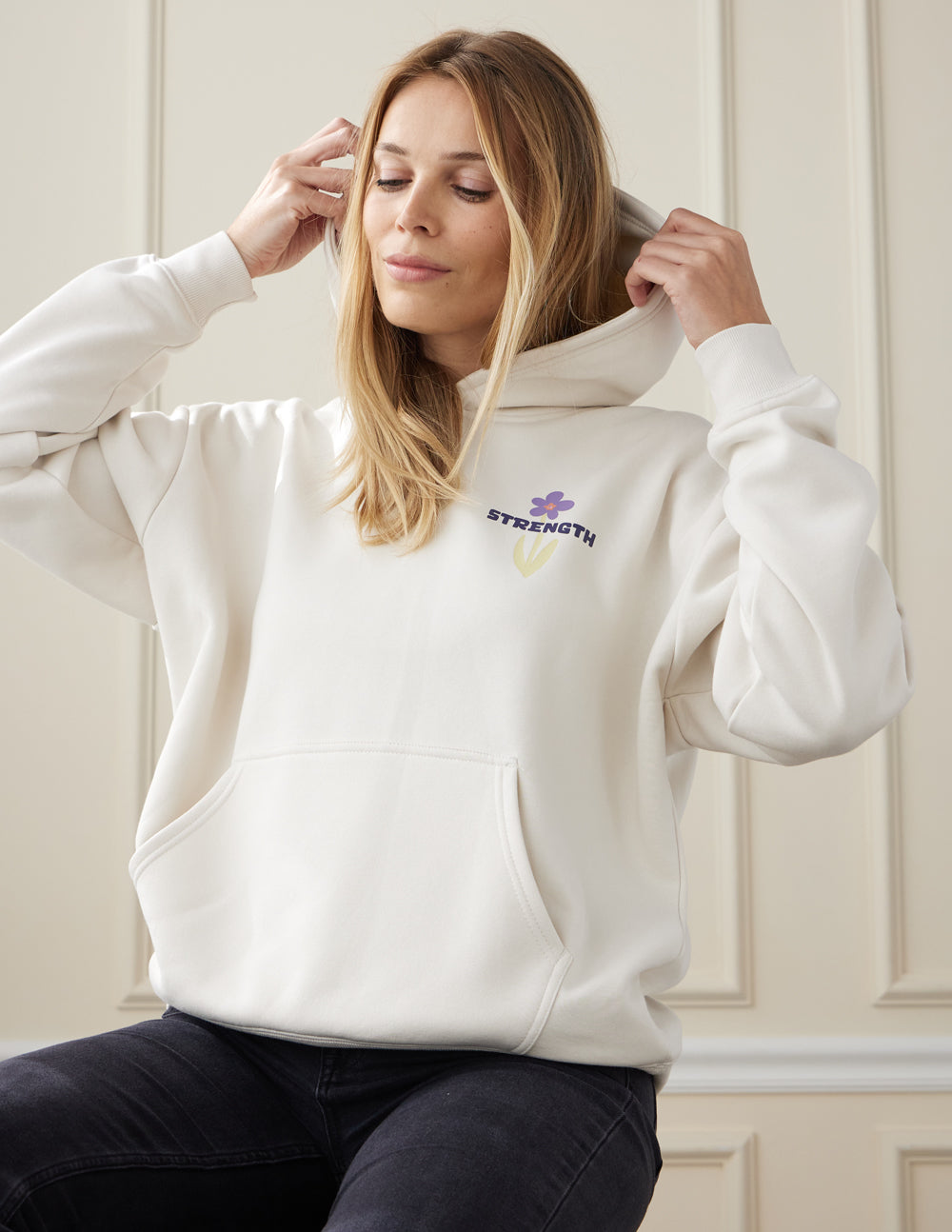 My Strength Floral Unisex Hoodie