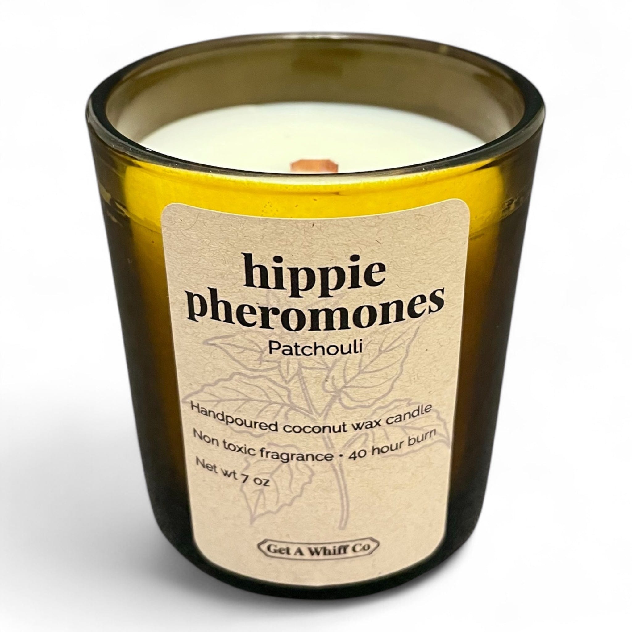 Amber Jar Candles — Soy Wax, Wood Wick | Choose Your Scent