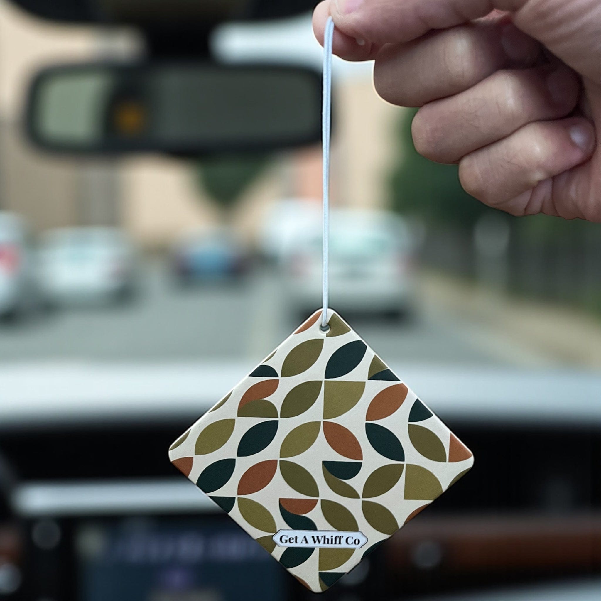 Geometric Car Air Fresheners — Refillable Hanging Diffuser | Choose Your Scent