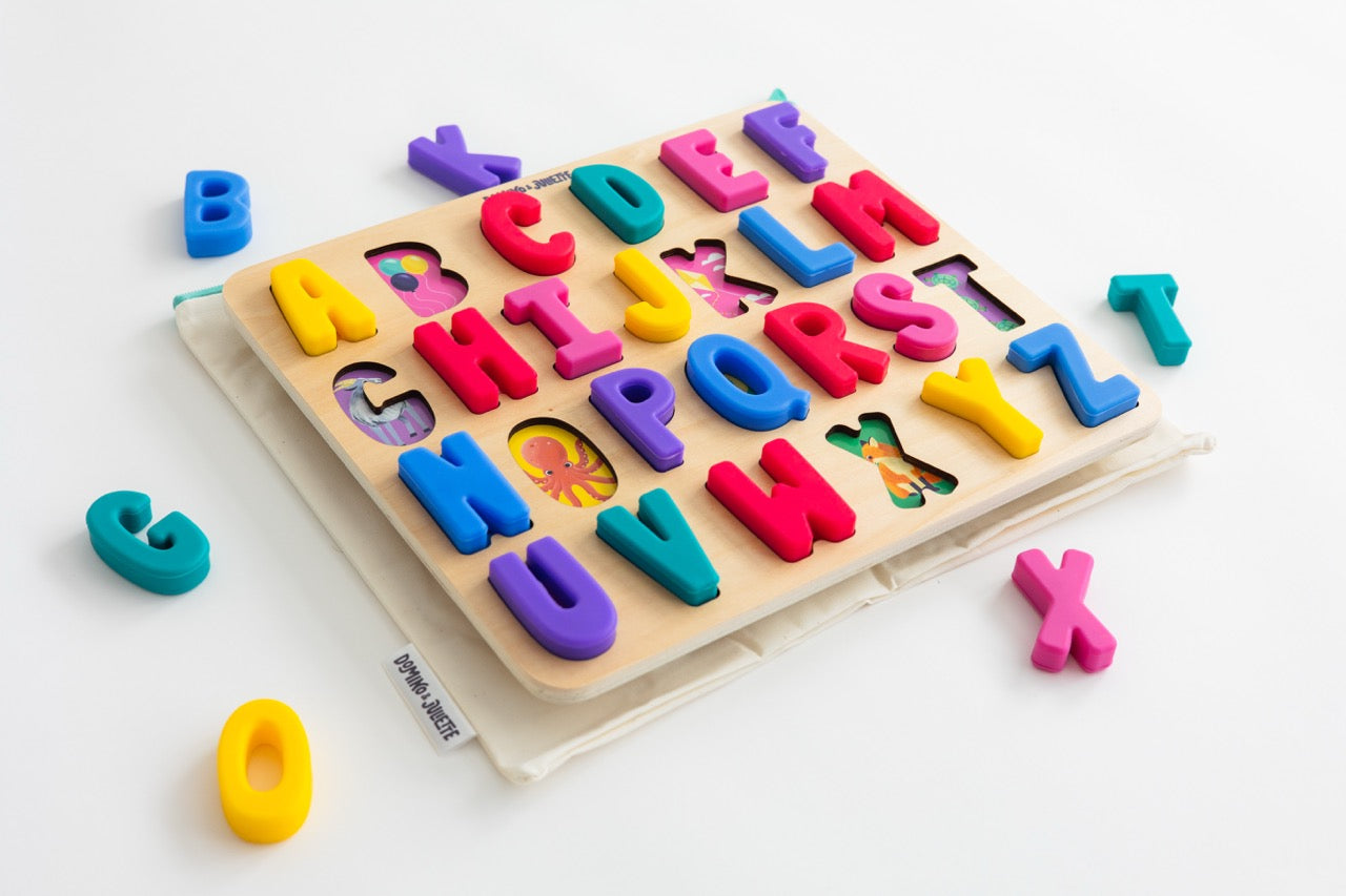 ABC Find &amp; Fit Puzzle — Wooden Alphabet Learning Toy for Toddlers