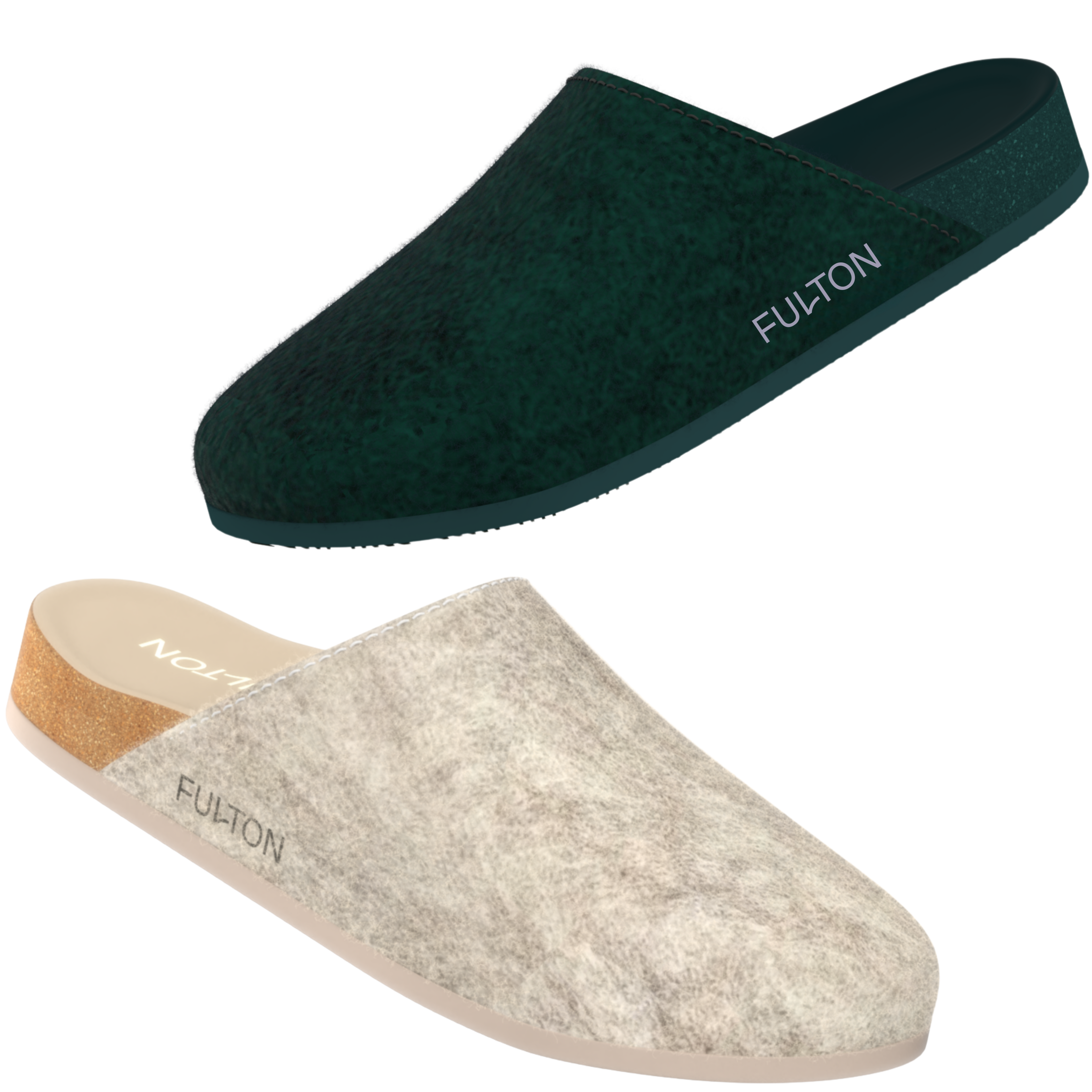 The House Shoe supportive slipper with cork footbed for men and women