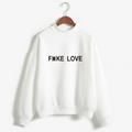 BTS Fake Love Unisex Loose High Neck Sweatshirt