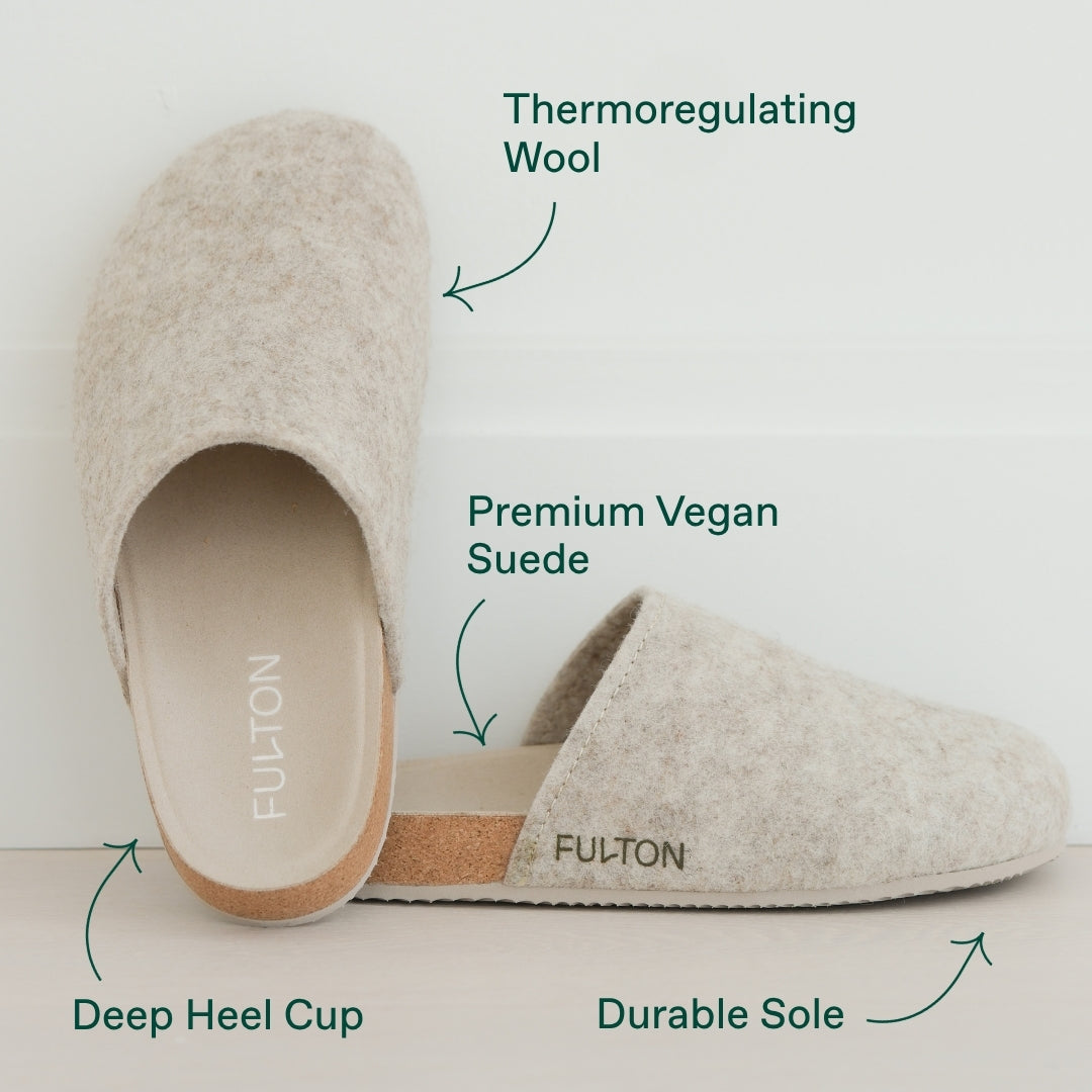 The House Shoe — Supportive Cork Footbed Slippers