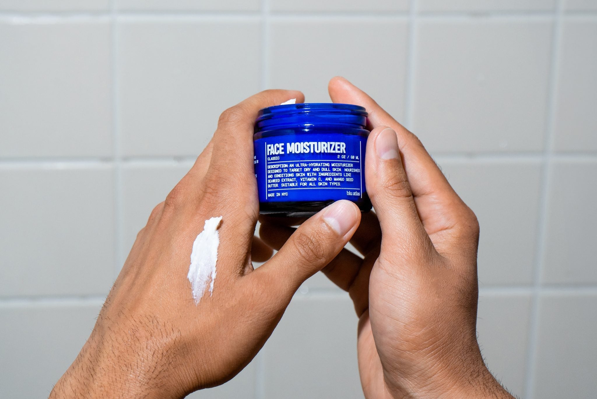 Blu Atlas Face Moisturizer — Lightweight Daily Hydrating Cream