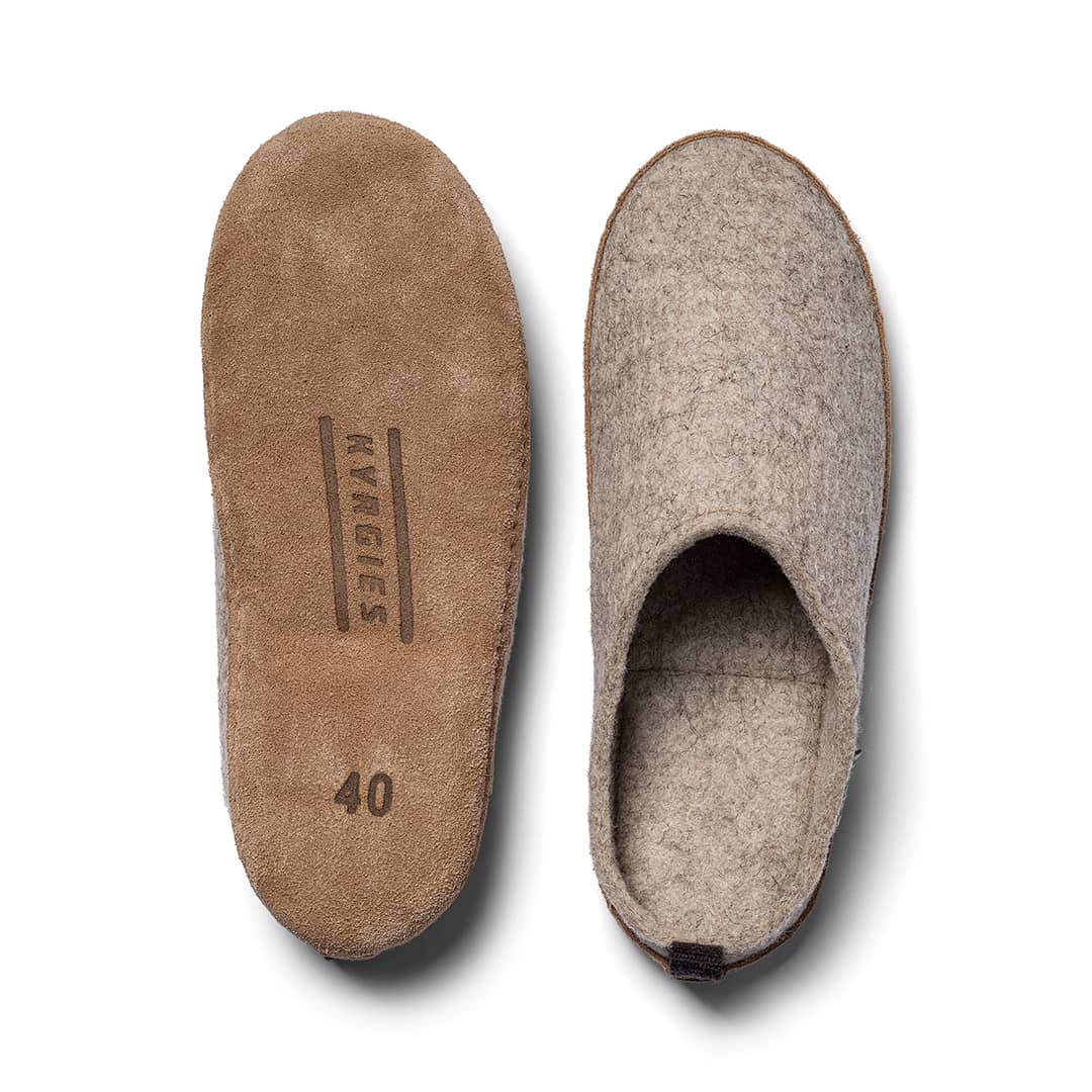 Kyrgies Wool Slides — Handcrafted Indoor Wool Slippers