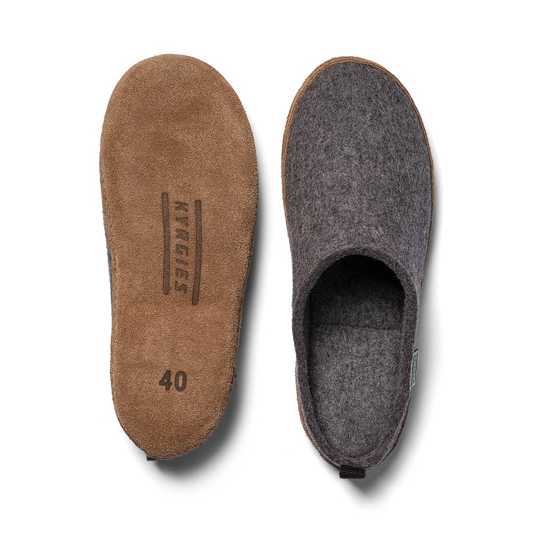 Kyrgies Wool Slides — Handcrafted Indoor Wool Slippers