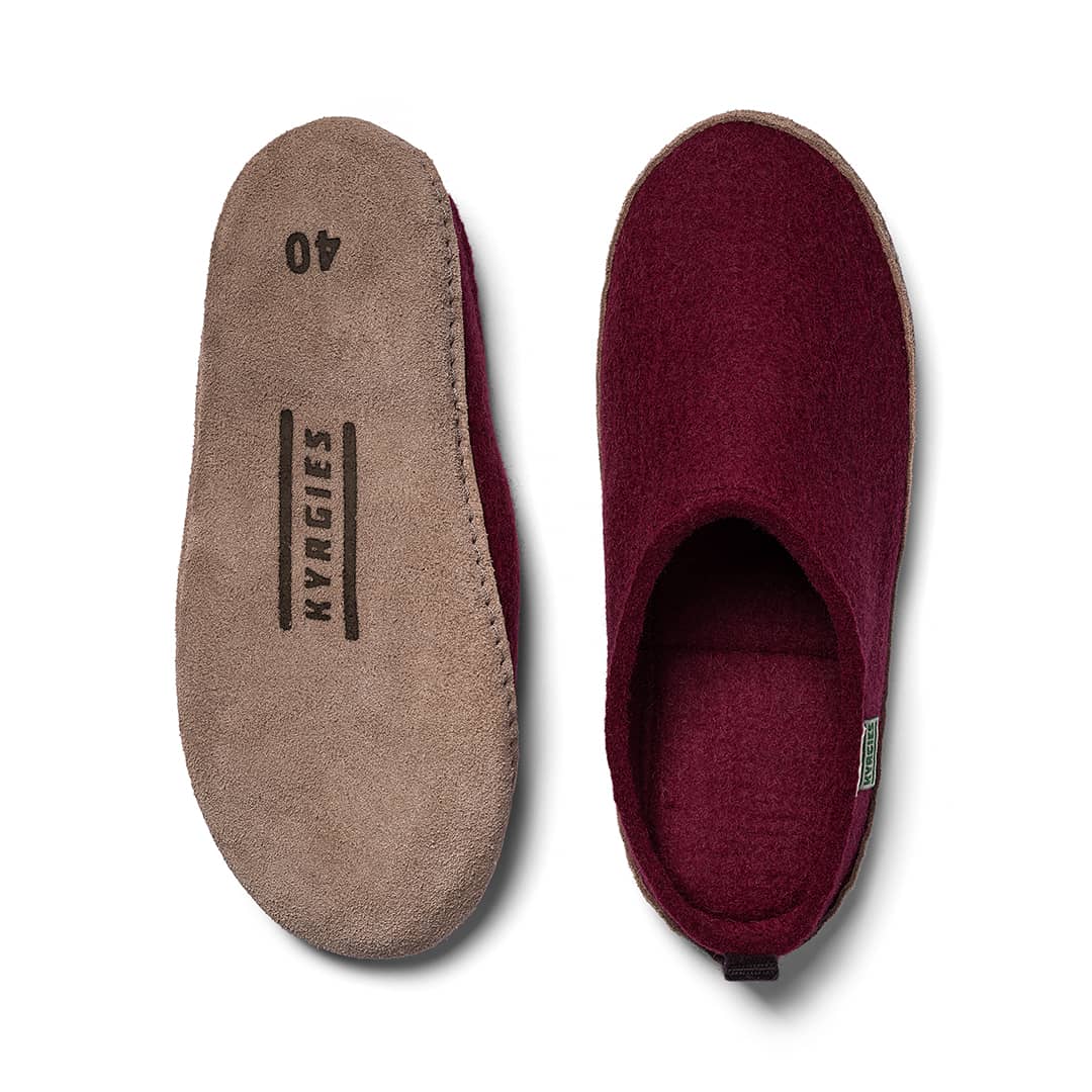 Kyrgies Wool Slides — Handcrafted Indoor Wool Slippers