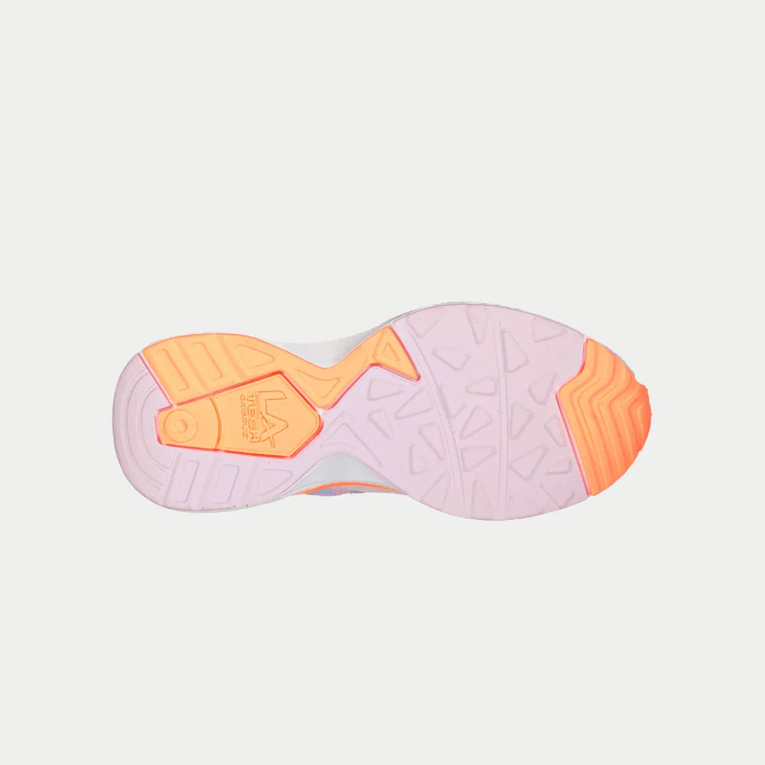 LA Gear Kids Catapult Light-Up Lowtop | Purple x Orange