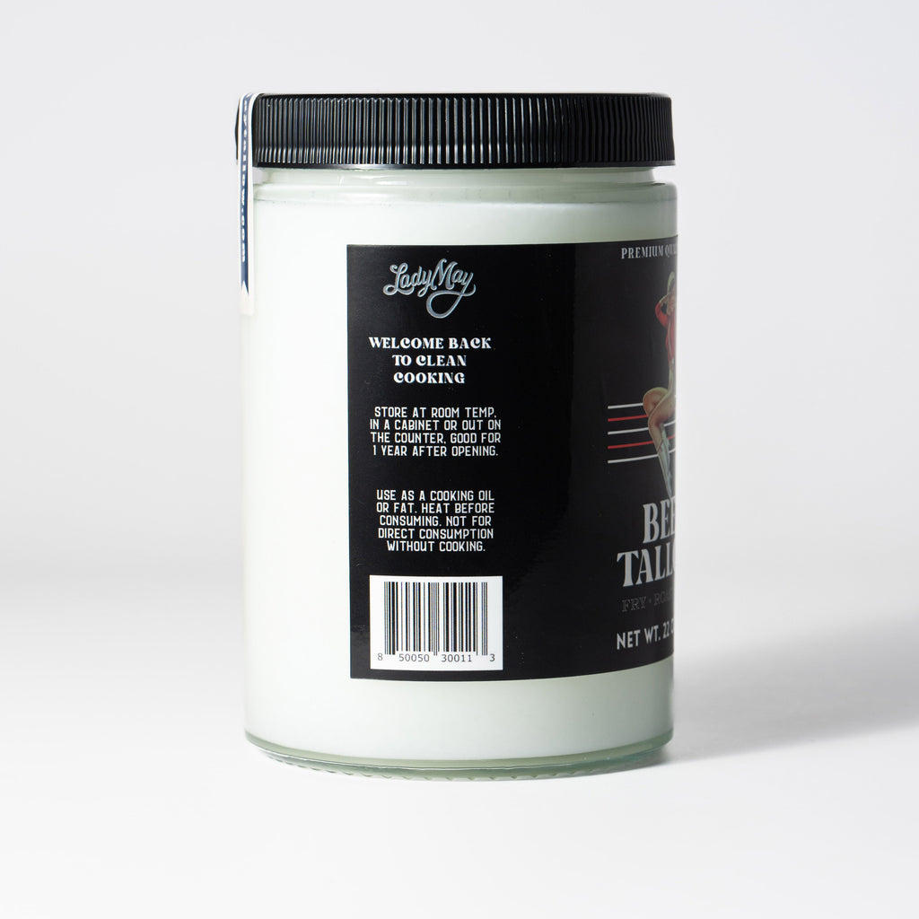 22oz Premium Grass-Fed Beef Tallow | Restaurant-Proven Cooking Fat | Seed Oil-Free