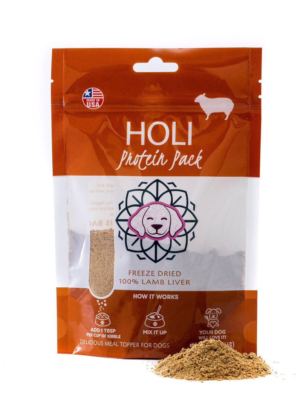 Lamb Liver Dog Food Topper - Freeze Dried - Single Ingredient