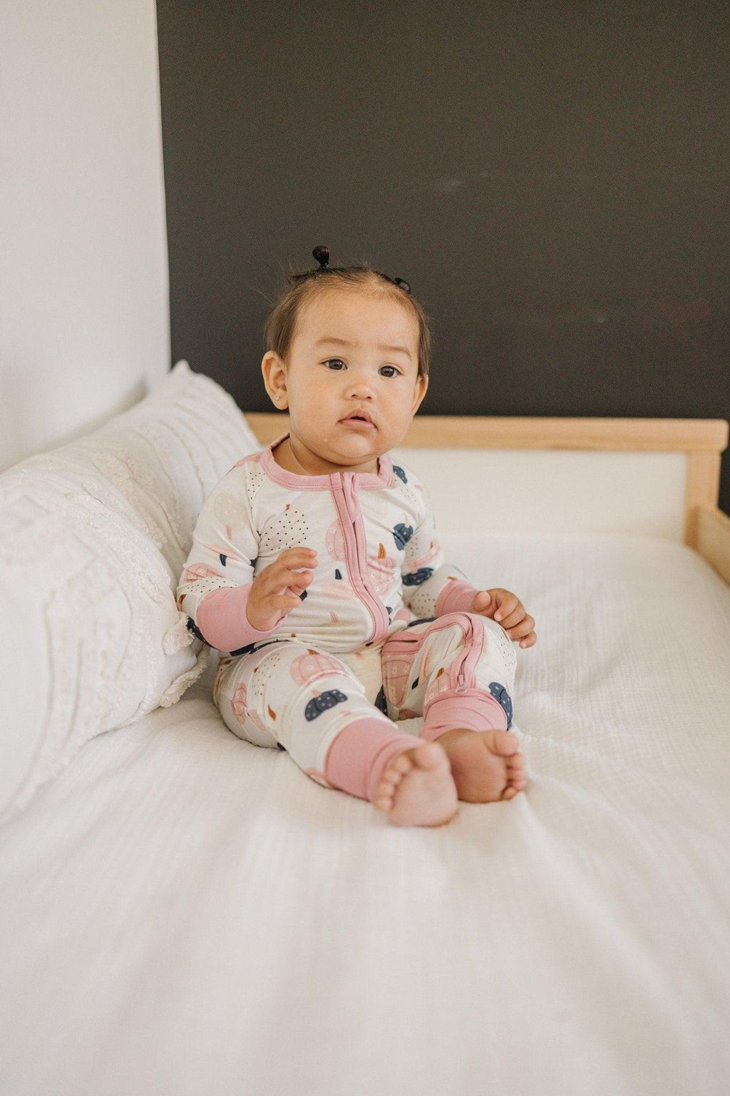 Pretty 'n Pumpkin Bamboo Zippy Romper